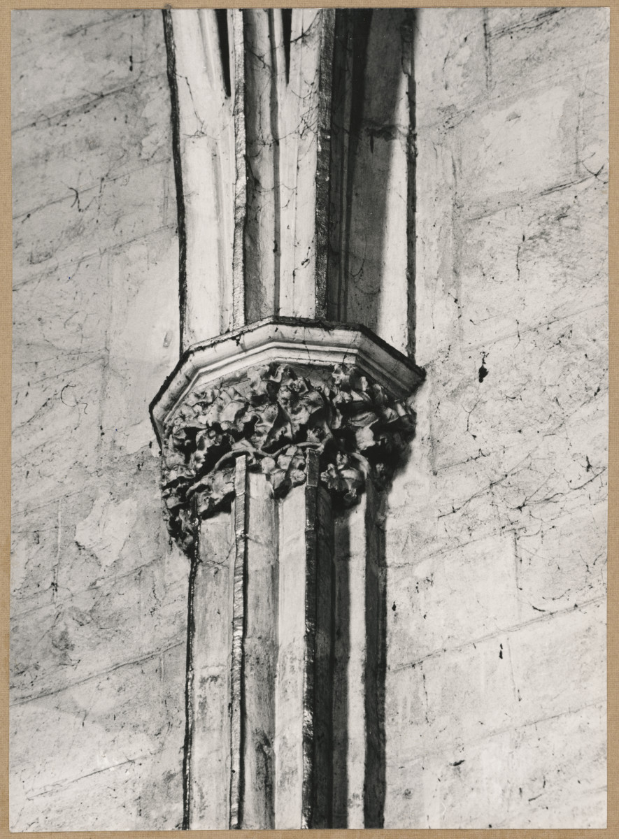  Katedra - wnętrze, widok na głowicę służki, skan 1