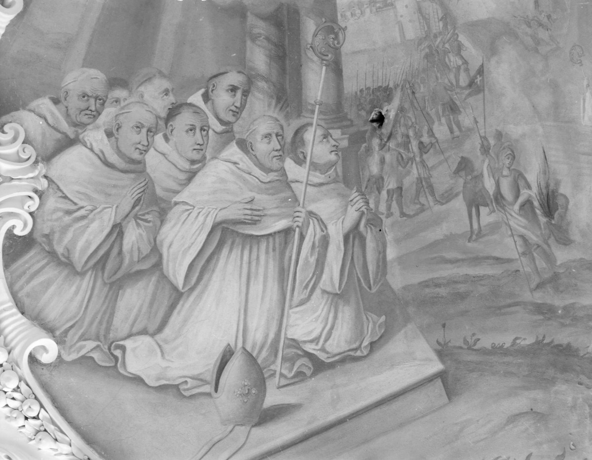 Kościół pw. NMP i św. Mikołaja - fragment polichromii, skan 1