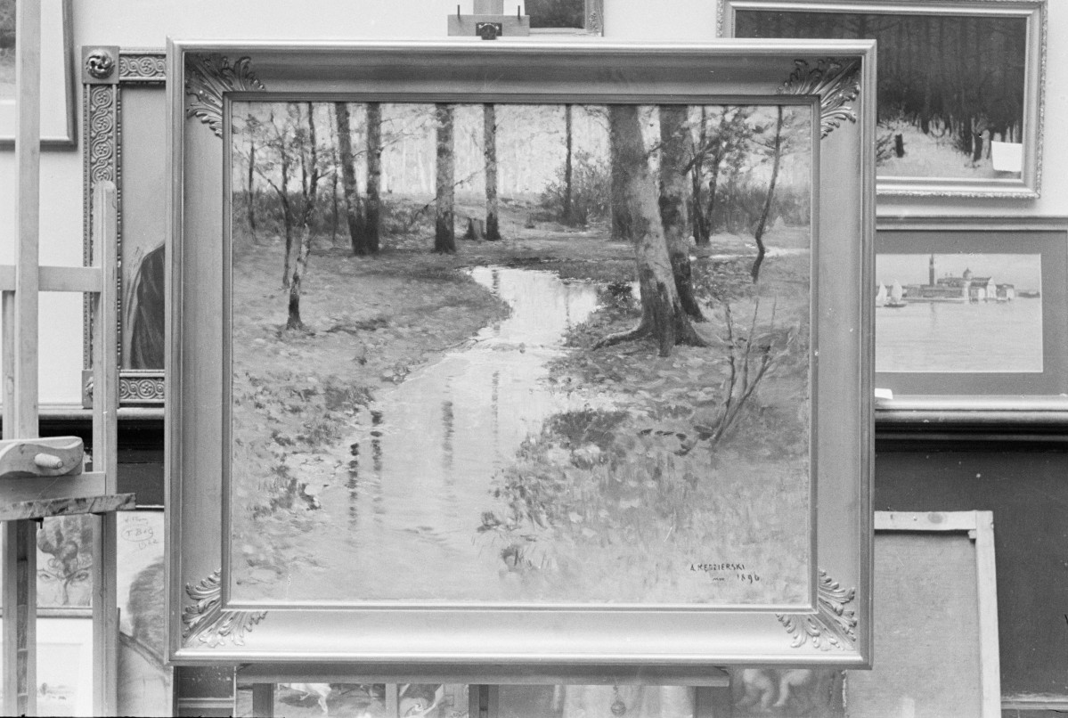 Apoloniusz Kędzierski - Struga, olej na płótnie, Muzeum Lubelskie w Lublinie (ob. Muzeum Narodowe w Lublinie), skan 1
