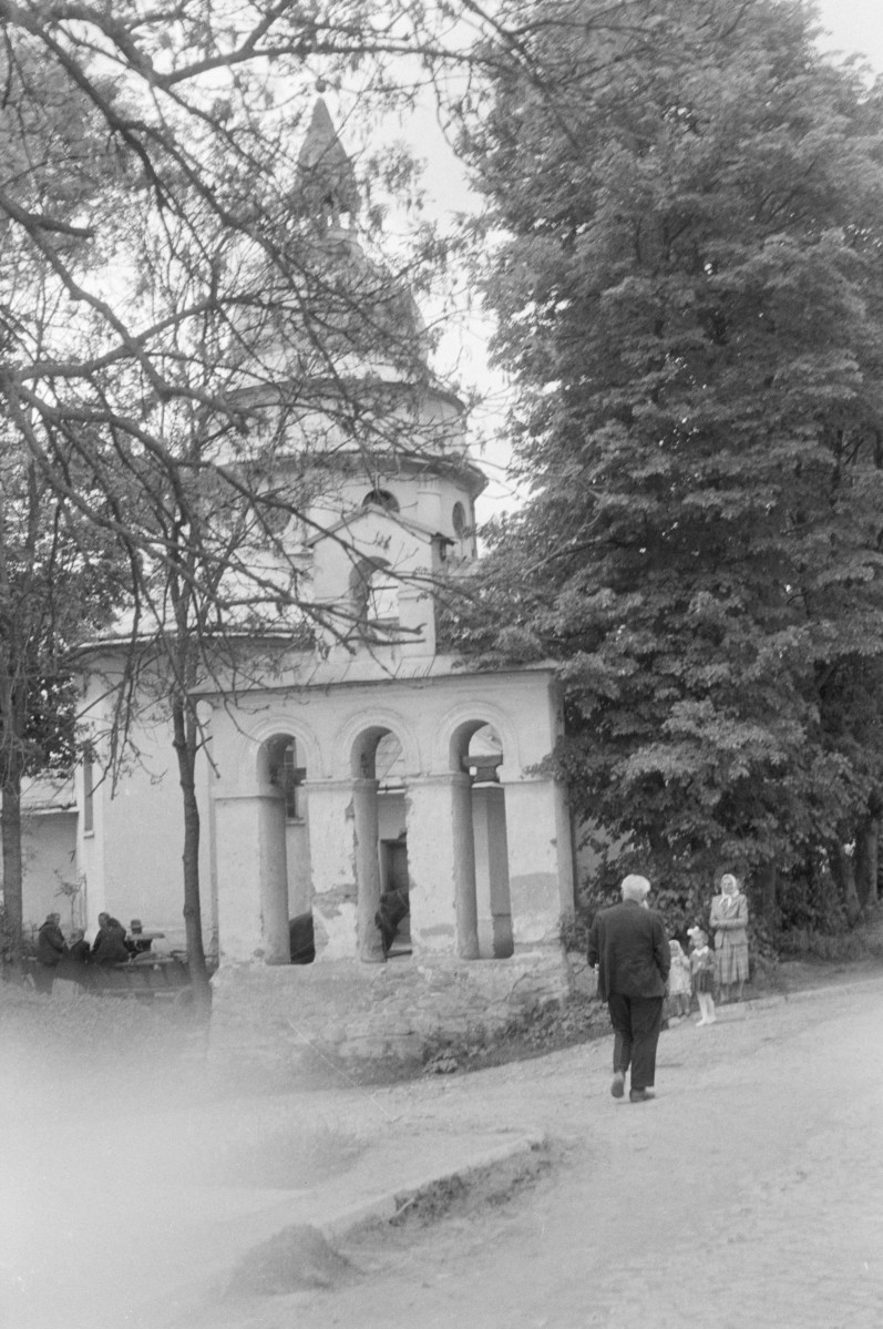 cerkiew greckokatolicka pw. Podwyższenia Krzyża, dzwonnica - elewacja, skan 1