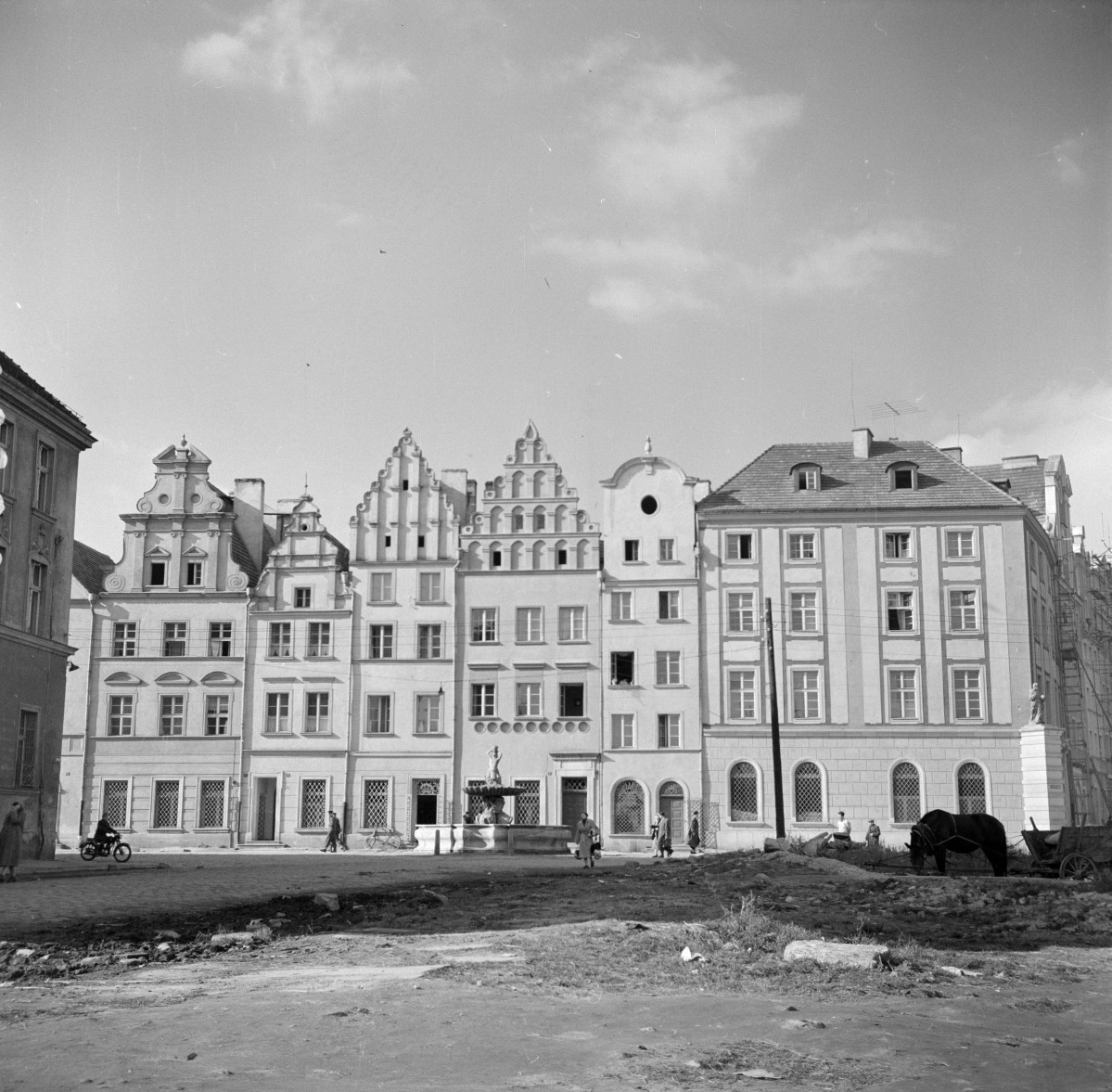 kamienice - elewacja frontowe, skan 1