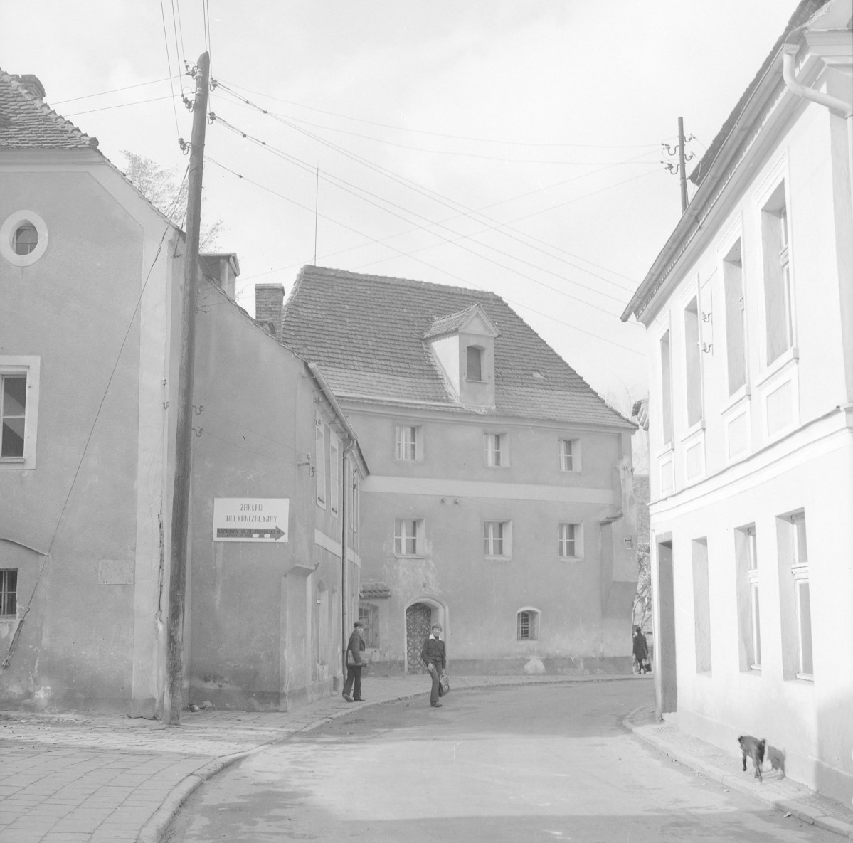 Zabudowa miejska. Kamienica elewacja frontowa oraz szczyt elewacji bocznej., skan 1