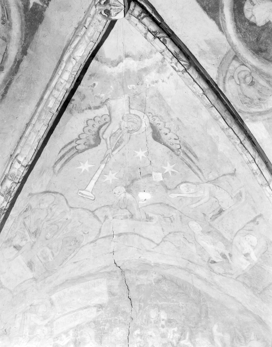 Opactwo Cystersów - polichromia sklepienia w oratorium św. Jakuba., skan 1