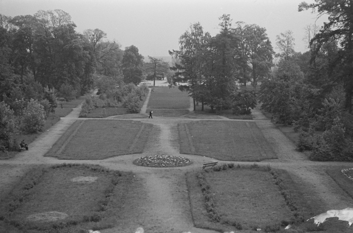 pałac Sanguszków - park pałacowy, skan 1