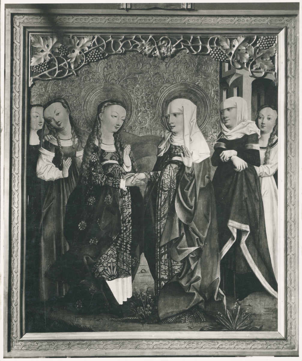 kościół, tryptyk, skrzydło Nawiedzenie po konserwacji, skan 1