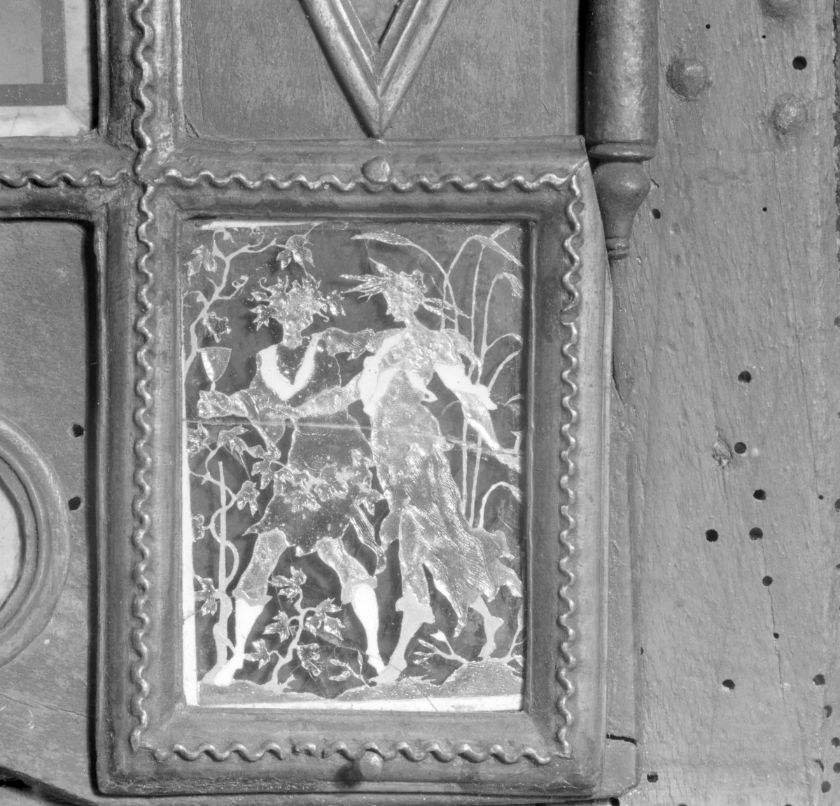 Kościół św. Józefa Oblubieńca i św. Antoniego z Padwy - tabernakulum z ok. 1740. Detale zdobienia., skan 1