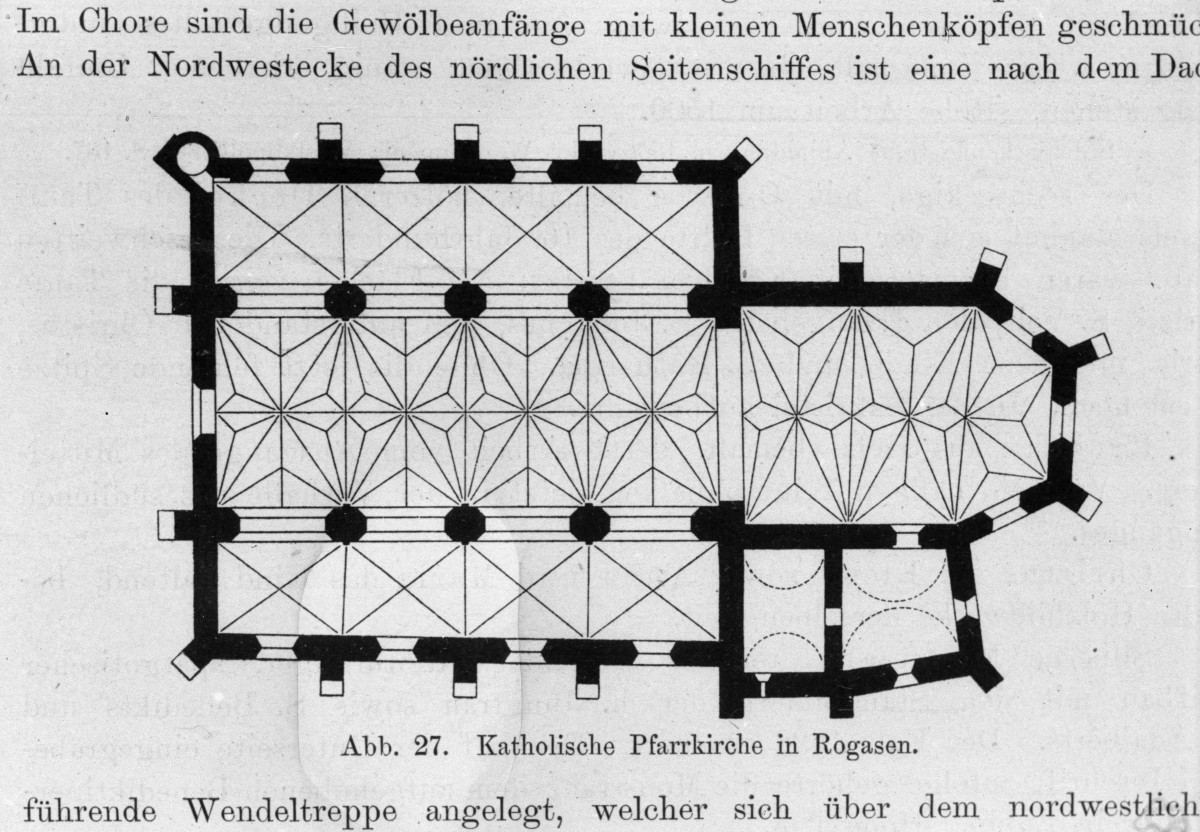 kościół parafialny pw. św. Wita - rzut poziomy, skan 1