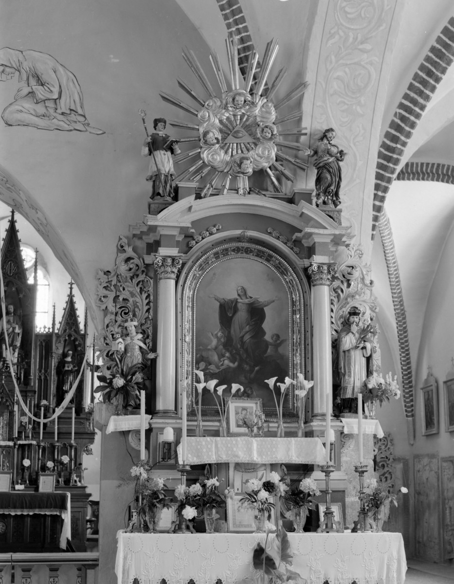 kościół św. Mikołaja - ołtarz boczny, skan 1