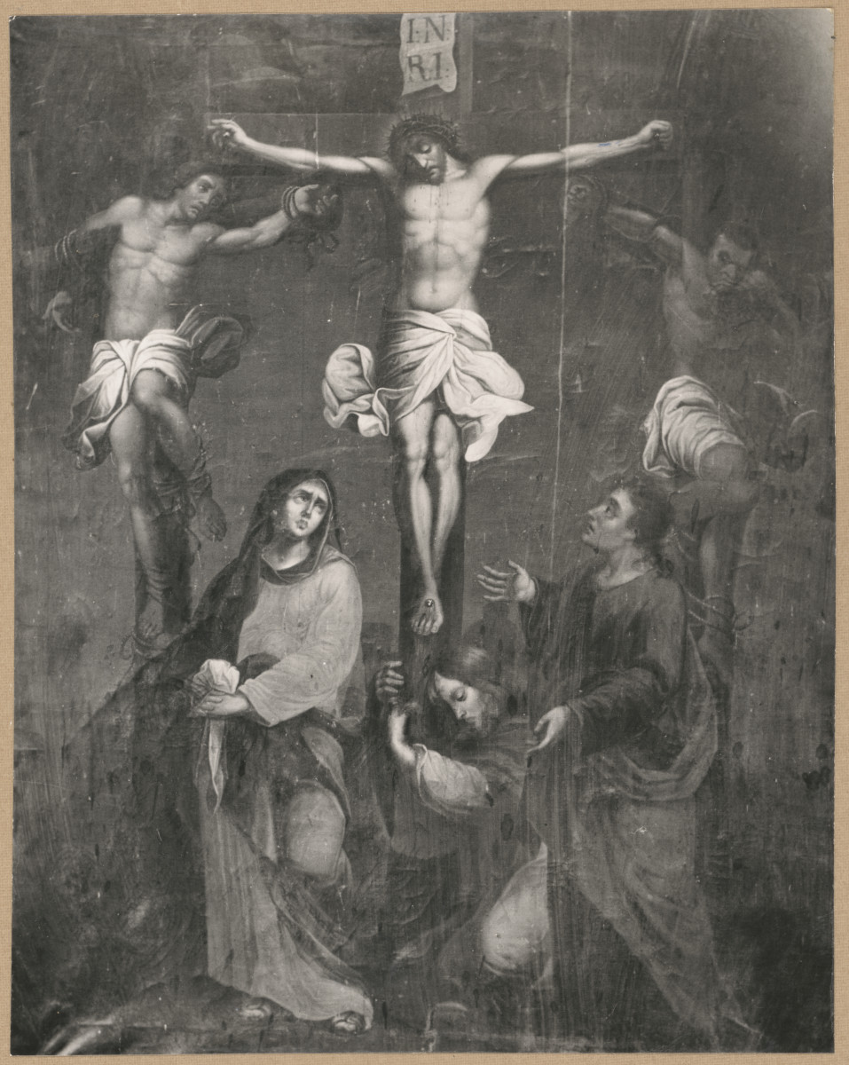  Zespół klasztorny Dominikanów - kościół , obraz Ukrzyżowanie, skan 1