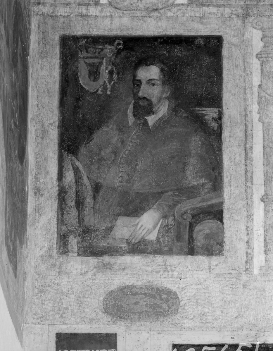 pałac Biskupów Krakowskich - Izba Stołowa Górna /sala portretowa/ /I p./ - ściana północna - portret Pawła z Przemankowa, skan 1