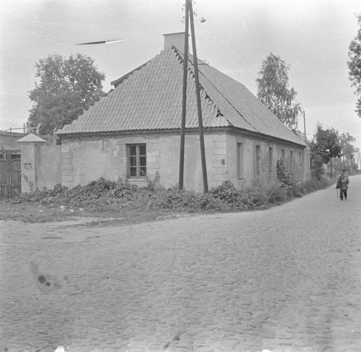 poczta, ob. biblioteka publiczna, oficyna prawa - elewacja, skan 1