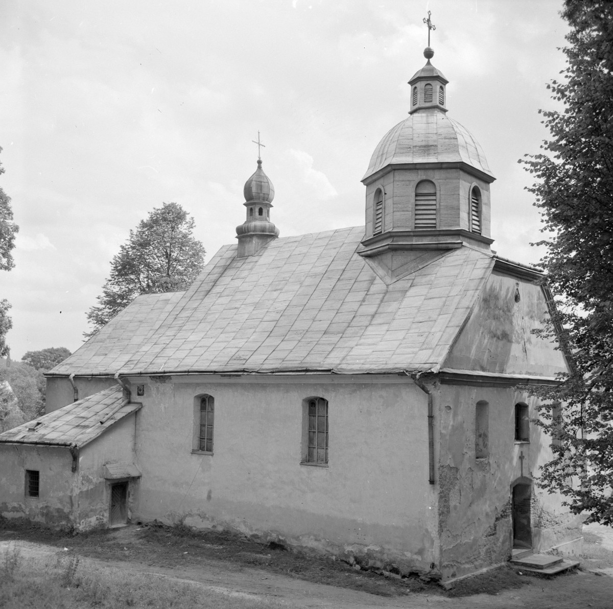 cerkiew Zaśnięcia Najświętszej Marii Panny - elewacja zach., skan 1