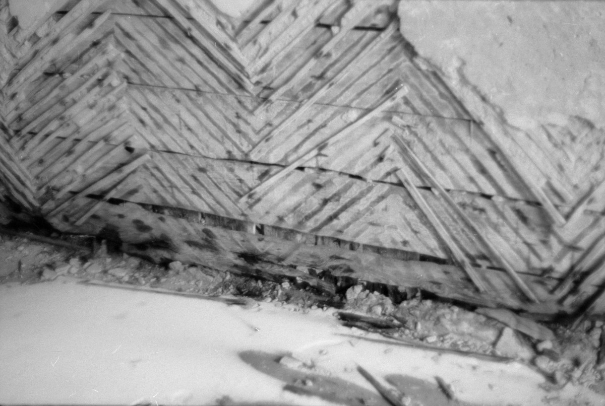 dwór Rudzińskich - wnętrze - piętro I - pokój - fragment, skan 1