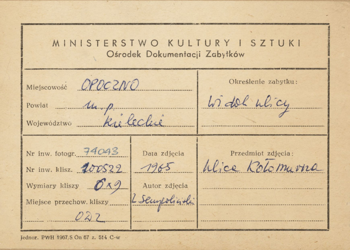 Miasto - widok ogólny ul. Kołomurnej - metryczka

 , skan 1