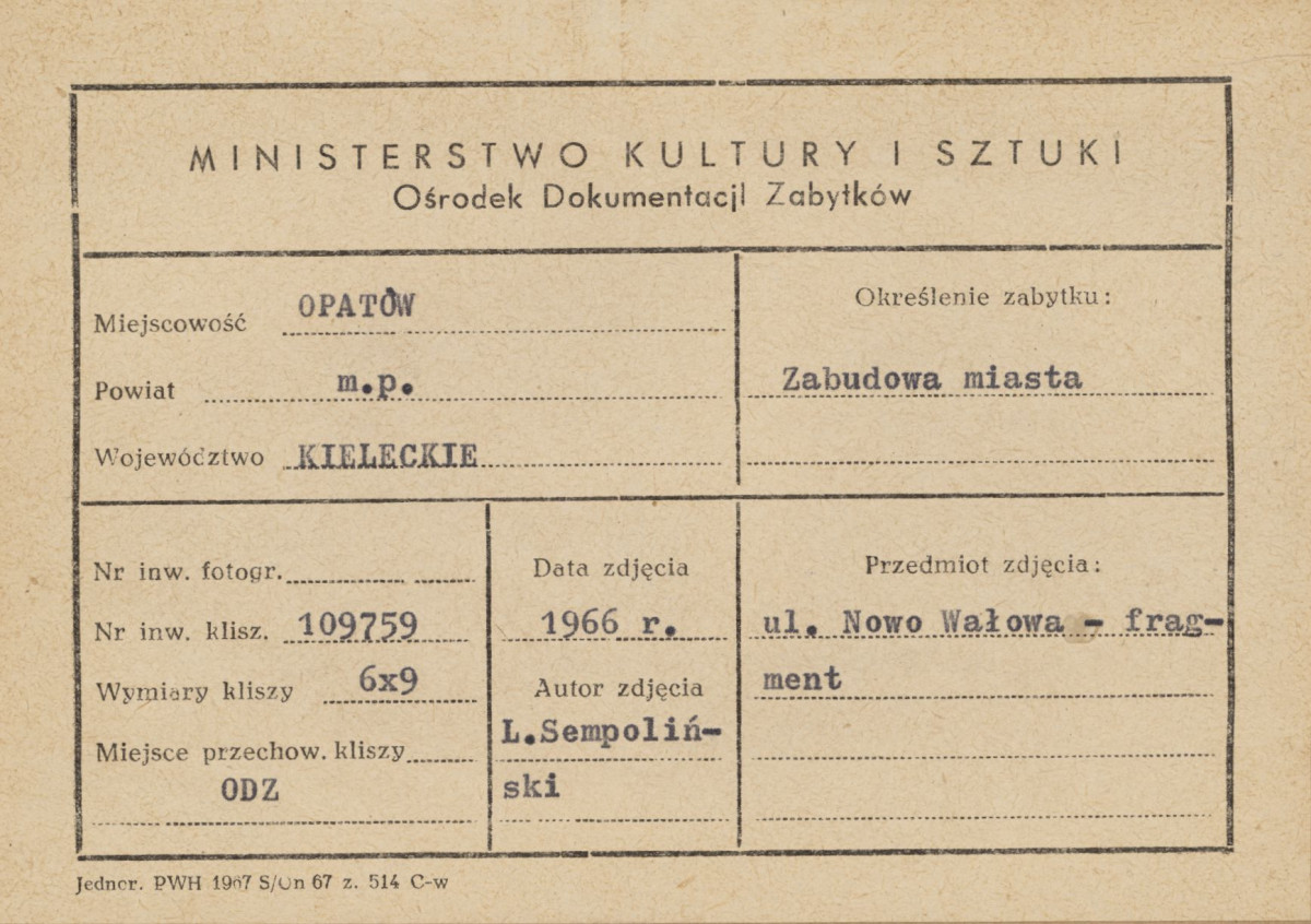 Miasto - widok fragmentu ul. Nowowałowej - metryczka

 , skan 1