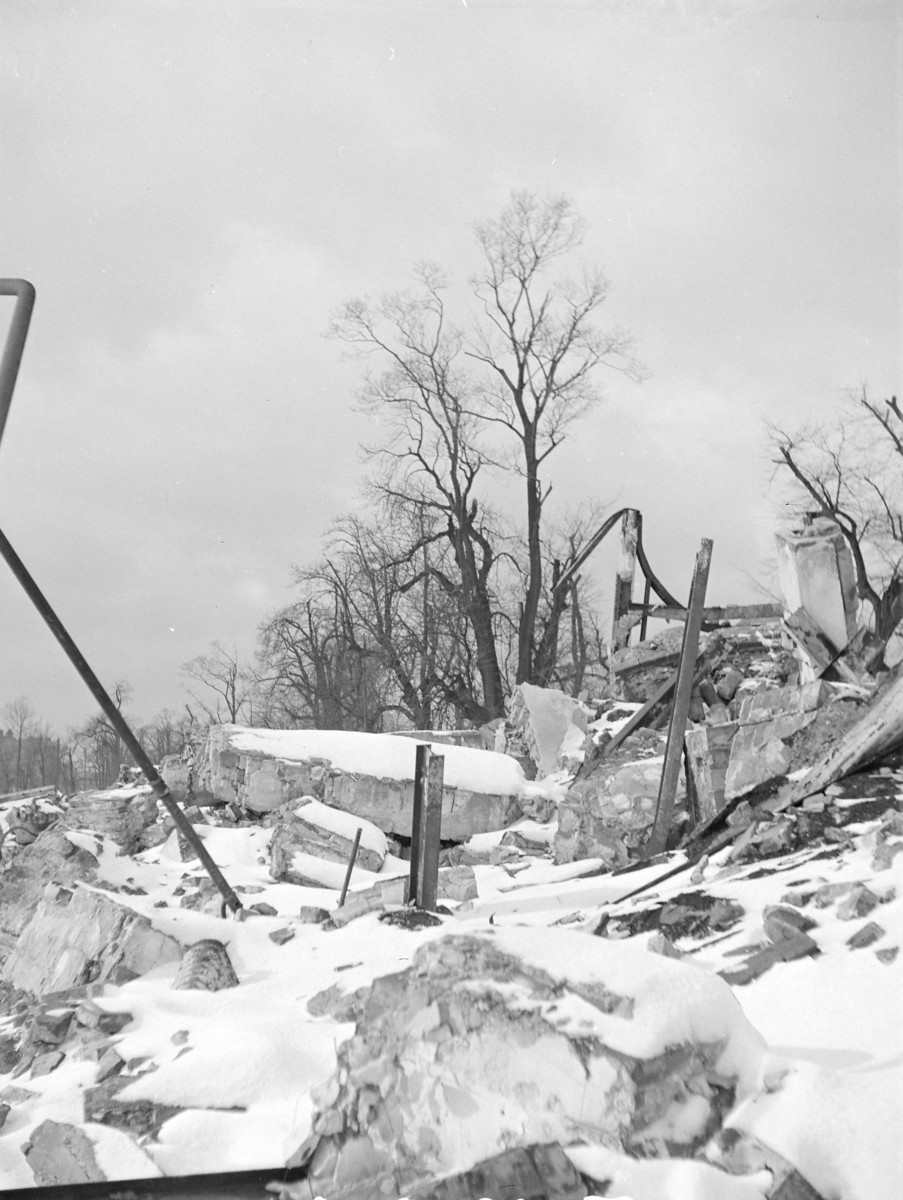 Ruiny pałacu Brühla, skan 1