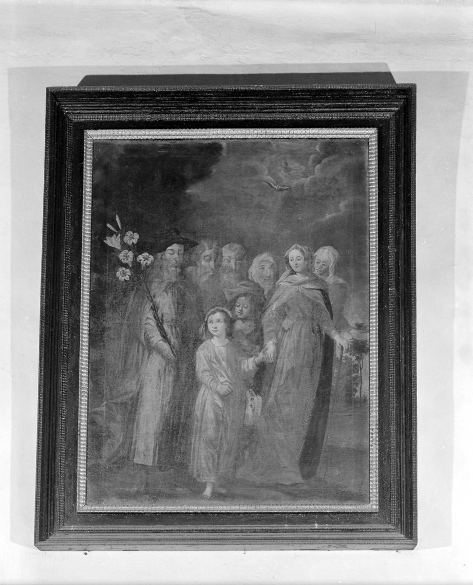 Kościół parafialny pw. Wniebowzięcia NMP i św. Mikołaja - obraz przedstawiający ziemskich przodków Chrystusa, skan 1