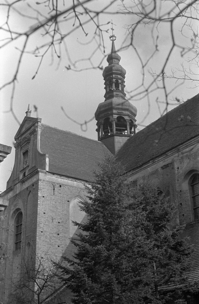 kościół Cystersów - elewacja, wieża, skan 1