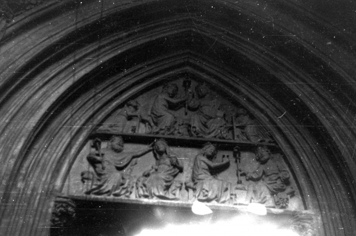 kościół parafialny - portal północny tympanon, skan 1