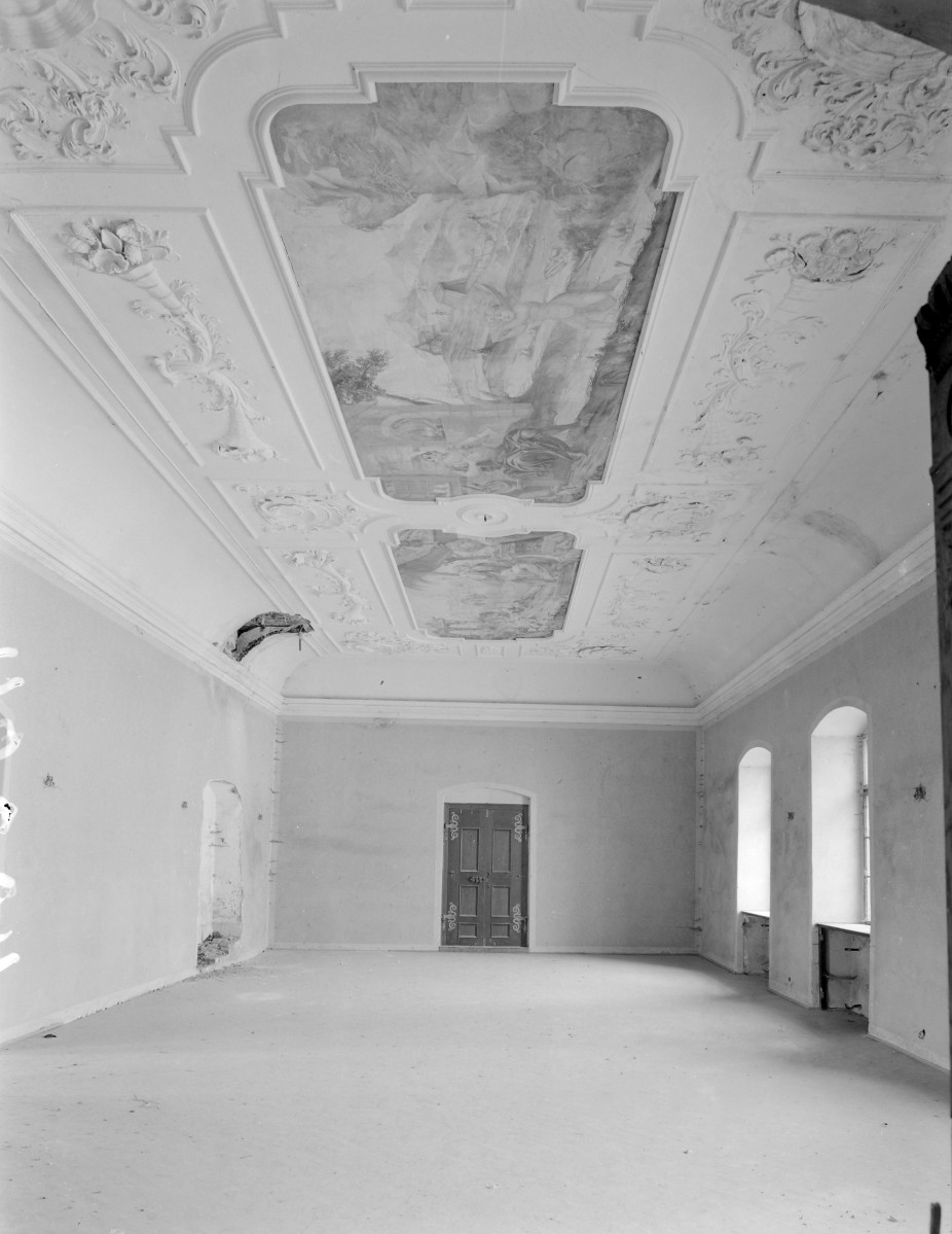 pałac - wnętrze: sala I p. w skrzydle południowym, skan 1