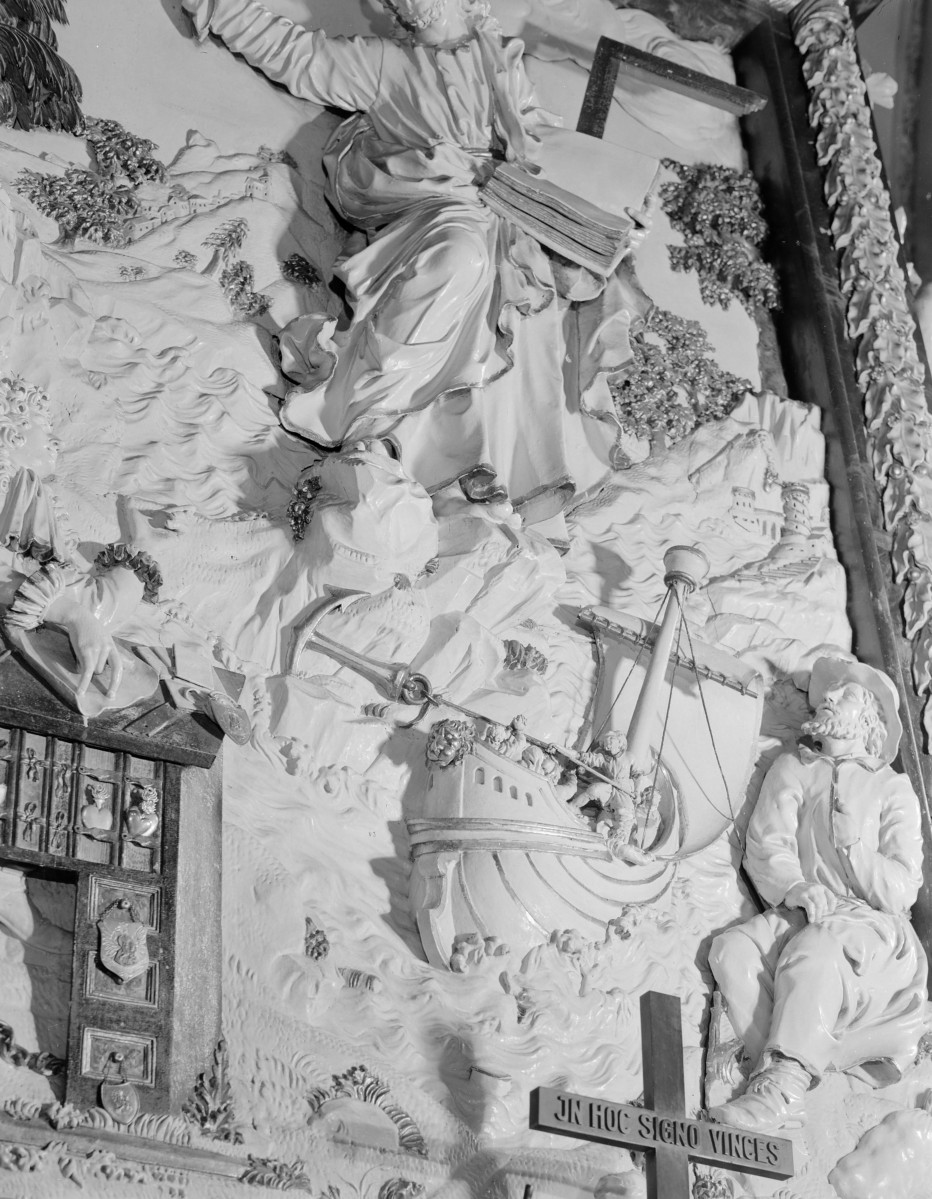 katedra św. Stanisława i św. Wacława - wnętrze, ołtarz św. Tomasza, detale, skan 1