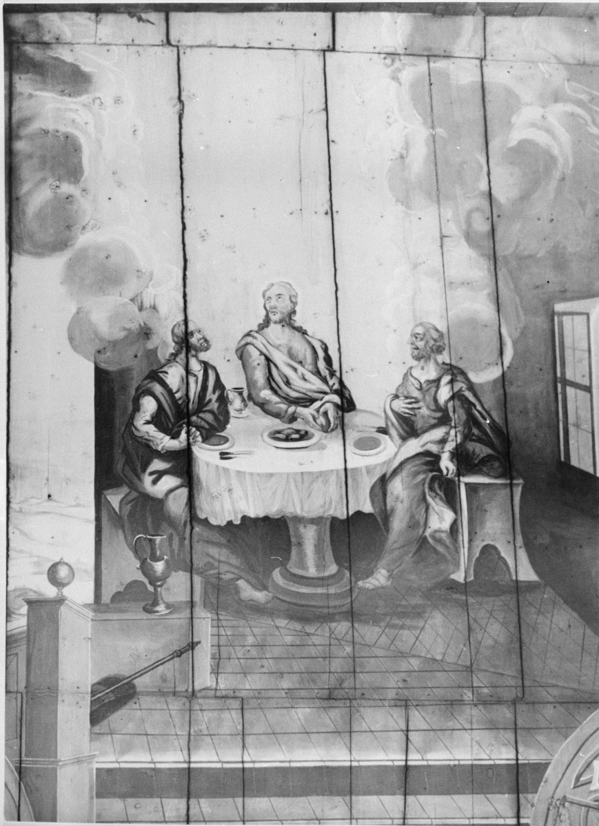 kościół pw. Imienia NMP - wnętrze - strop - polichromia - fragment, skan 1