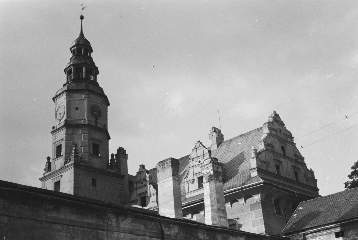 zamek - wieża, dach, szczyt, skan 1