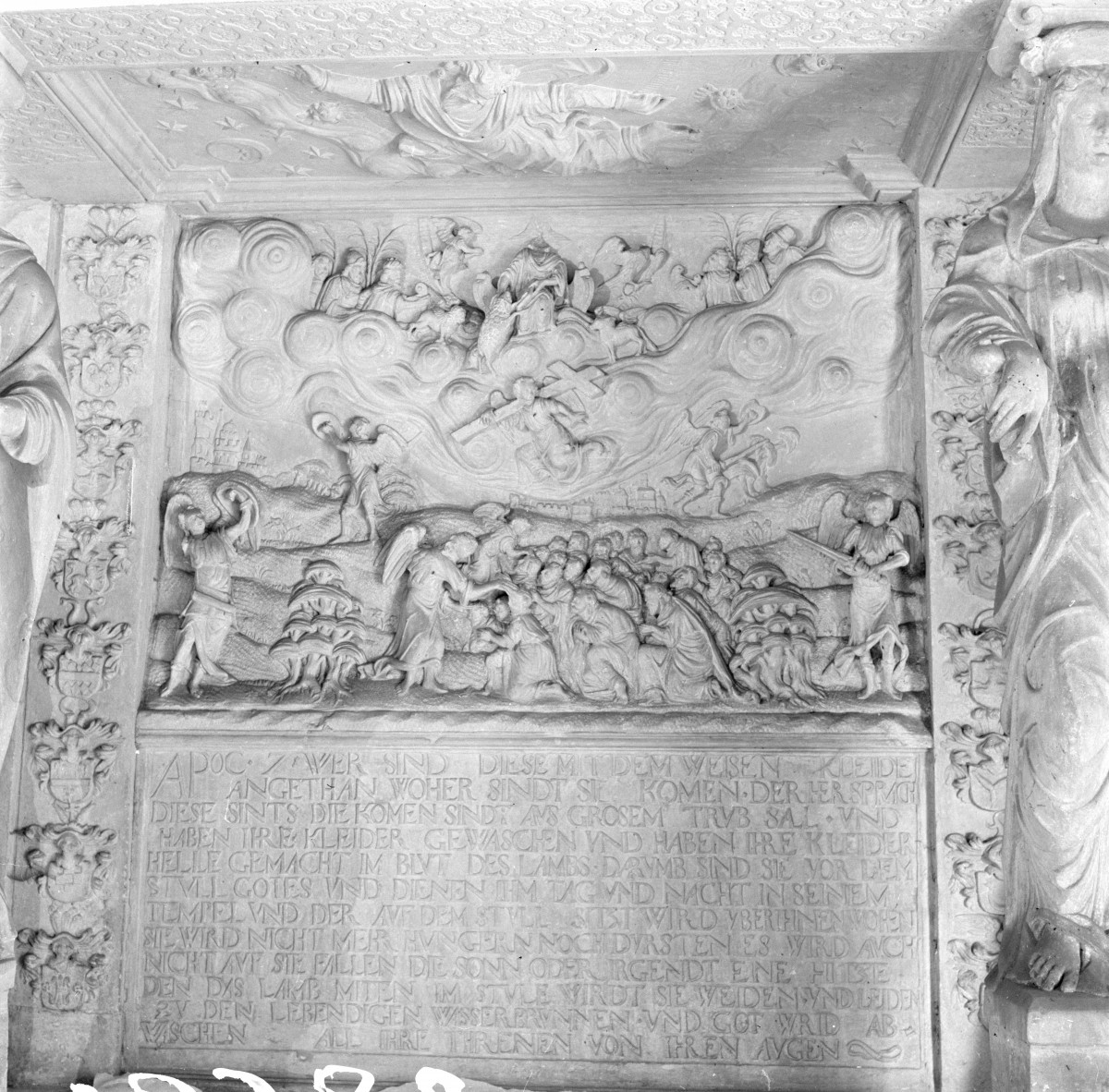 kościół pw. św. Hieronima - wnętrze - nagrobek - fragment, skan 1