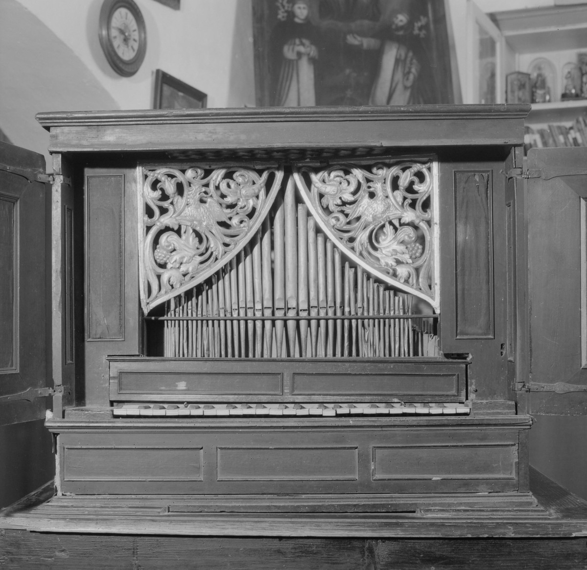 Klasztor ss. Klarysek - większy pozytyw szkatulny, detale , skan 1