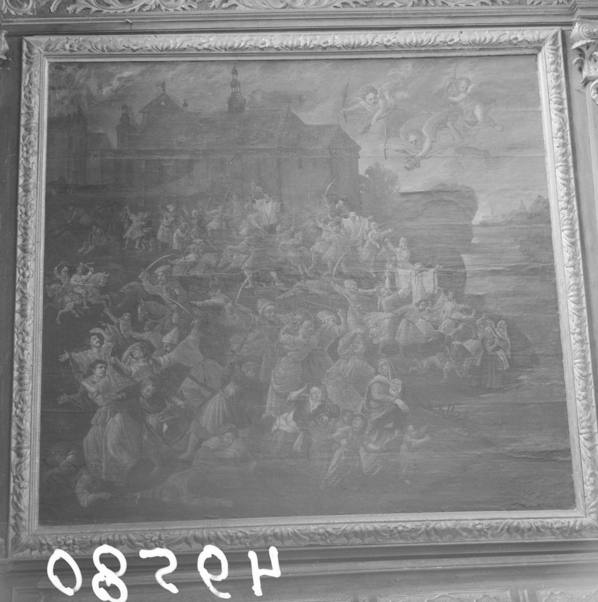 kościół katedralny pw. Narodzenia Najświętszej Marii Panny - wnętrze: obraz "Męczenników 12 miesięcy", skan 1