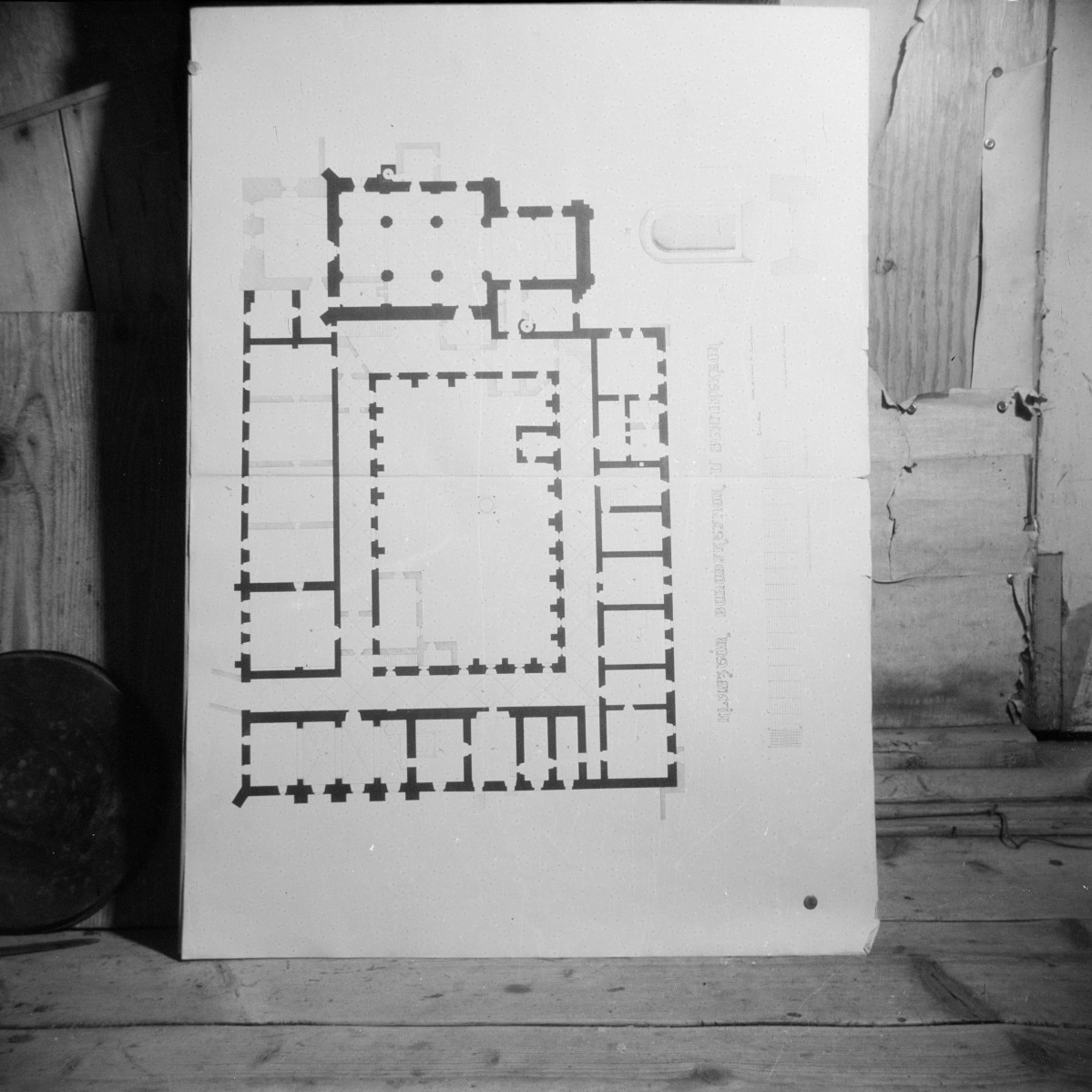 klasztor Benedyktynek - rzut założenia, skan 1