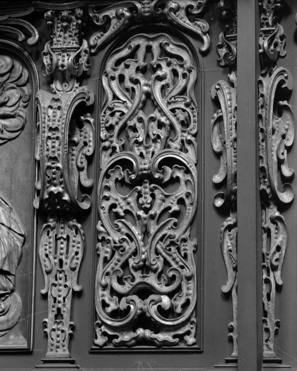 Kościół Mariacki pw. Wniebowzięcia Najświętszej Marii Panny - stalle w prezbiterium (ok. 1635), F. Möller, skan 1