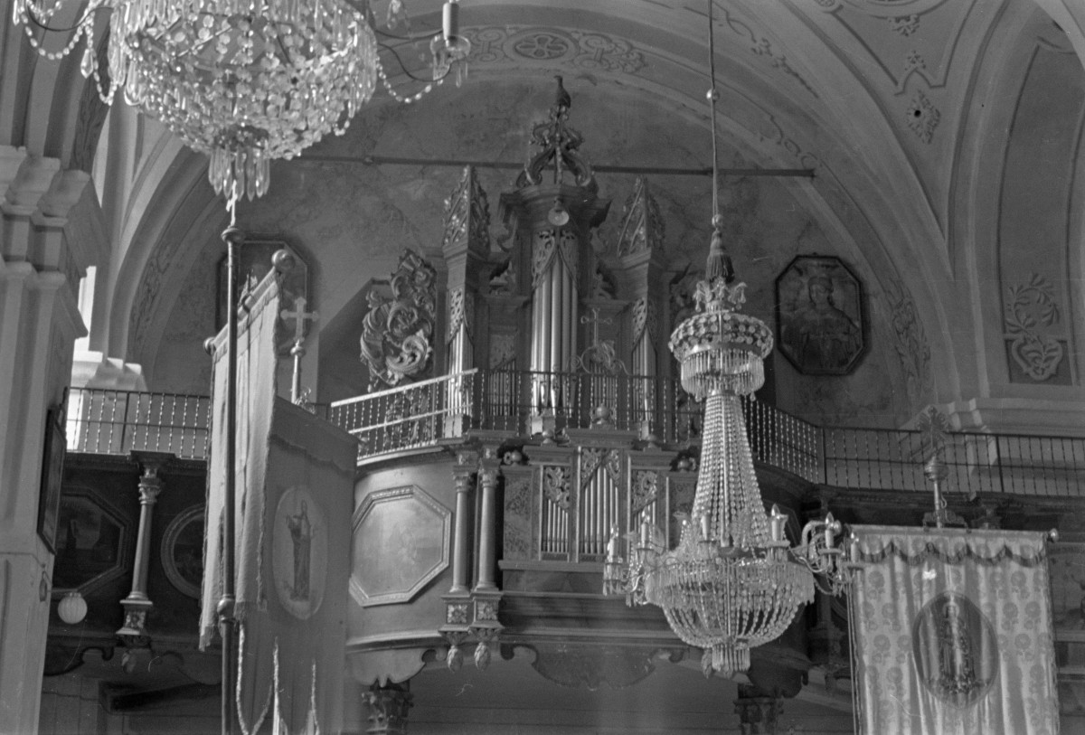 kościół pw. św. Bartłomieja - wnętrze - organy, skan 1