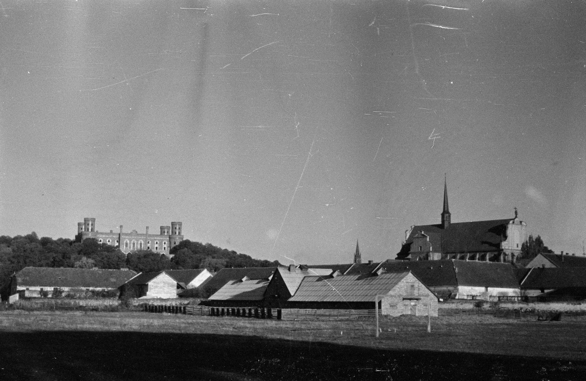 pałac Marianny Orańskiej - widok od strony południowej - w tle zabudowania miejskie, skan 1