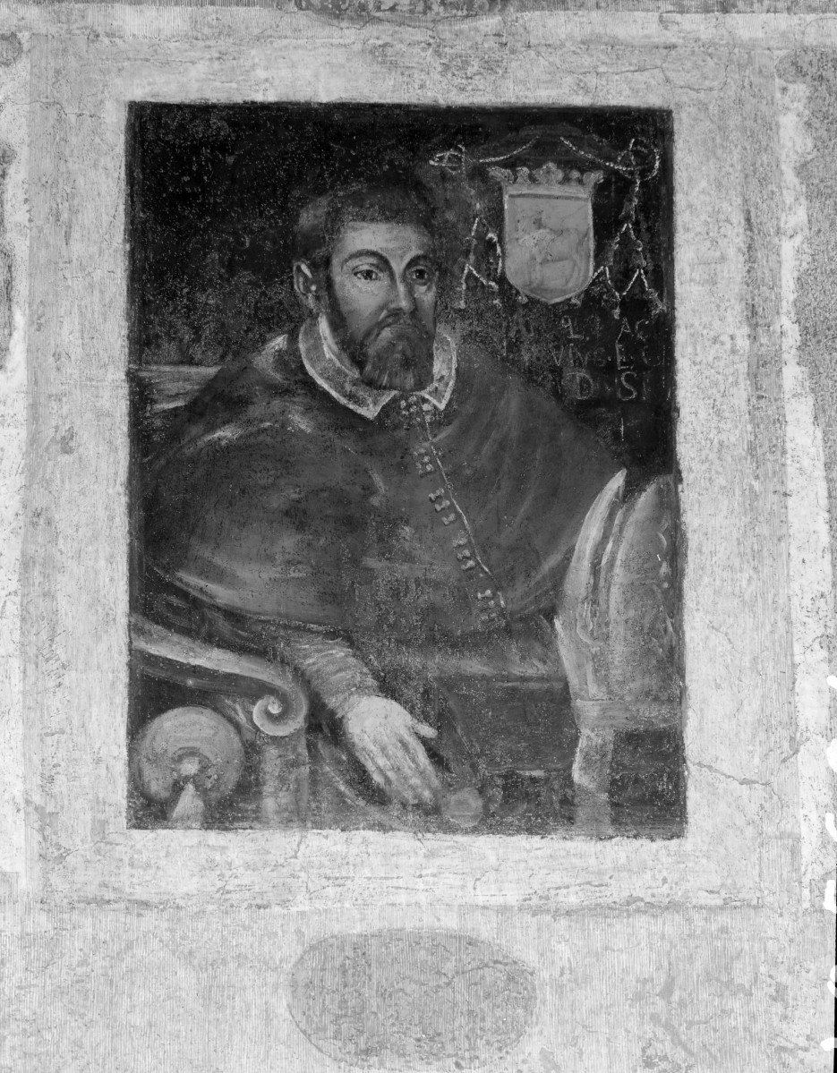 pałac Biskupów Krakowskich - Izba Stołowa Górna /sala portretowa/ /I p./ - ściana południowa - Samuela Maciejowskiego, skan 1