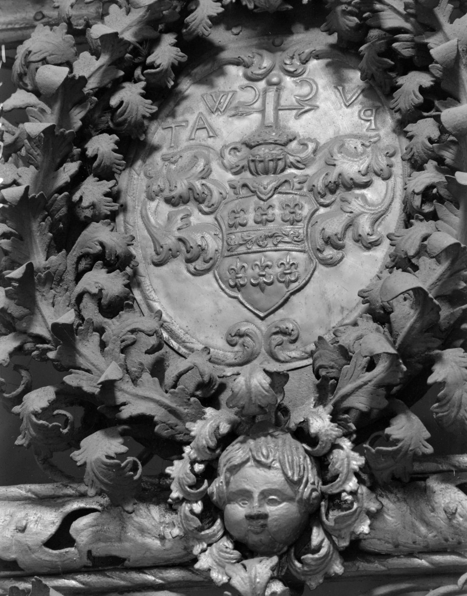 sanktuarium św. Jadwigi Śląskiej - kościół: krata do starej kaplicy św. Jadwigi, detal, skan 1