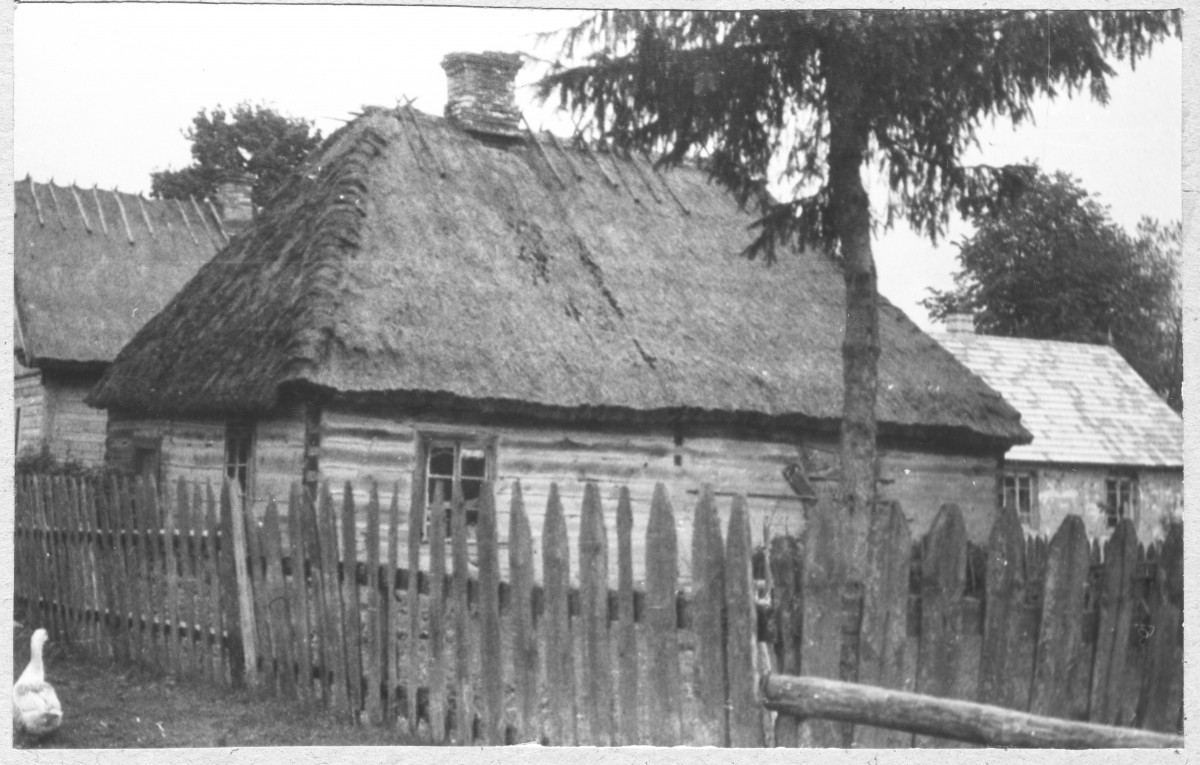 Chata drewniana - widok ogólny , skan 1