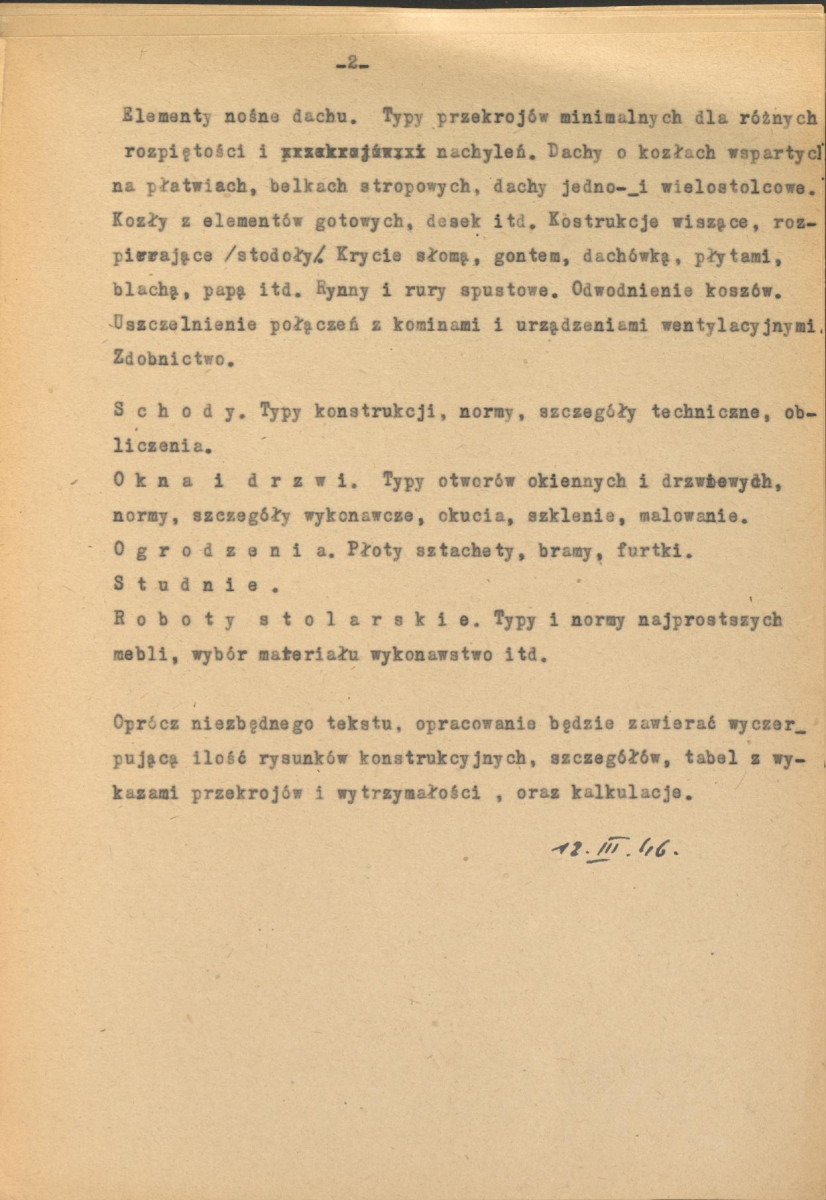Drzewo w budownictwie wiejskim 1946 - instrukcja do poradnika budowlanego, skan 3