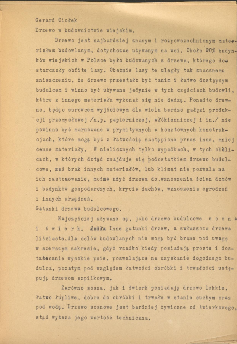Drzewo w budownictwie wiejskim 1946 - instrukcja do poradnika budowlanego, skan 4