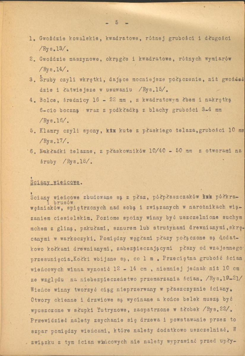 Drzewo w budownictwie wiejskim 1946 - instrukcja do poradnika budowlanego, skan 8