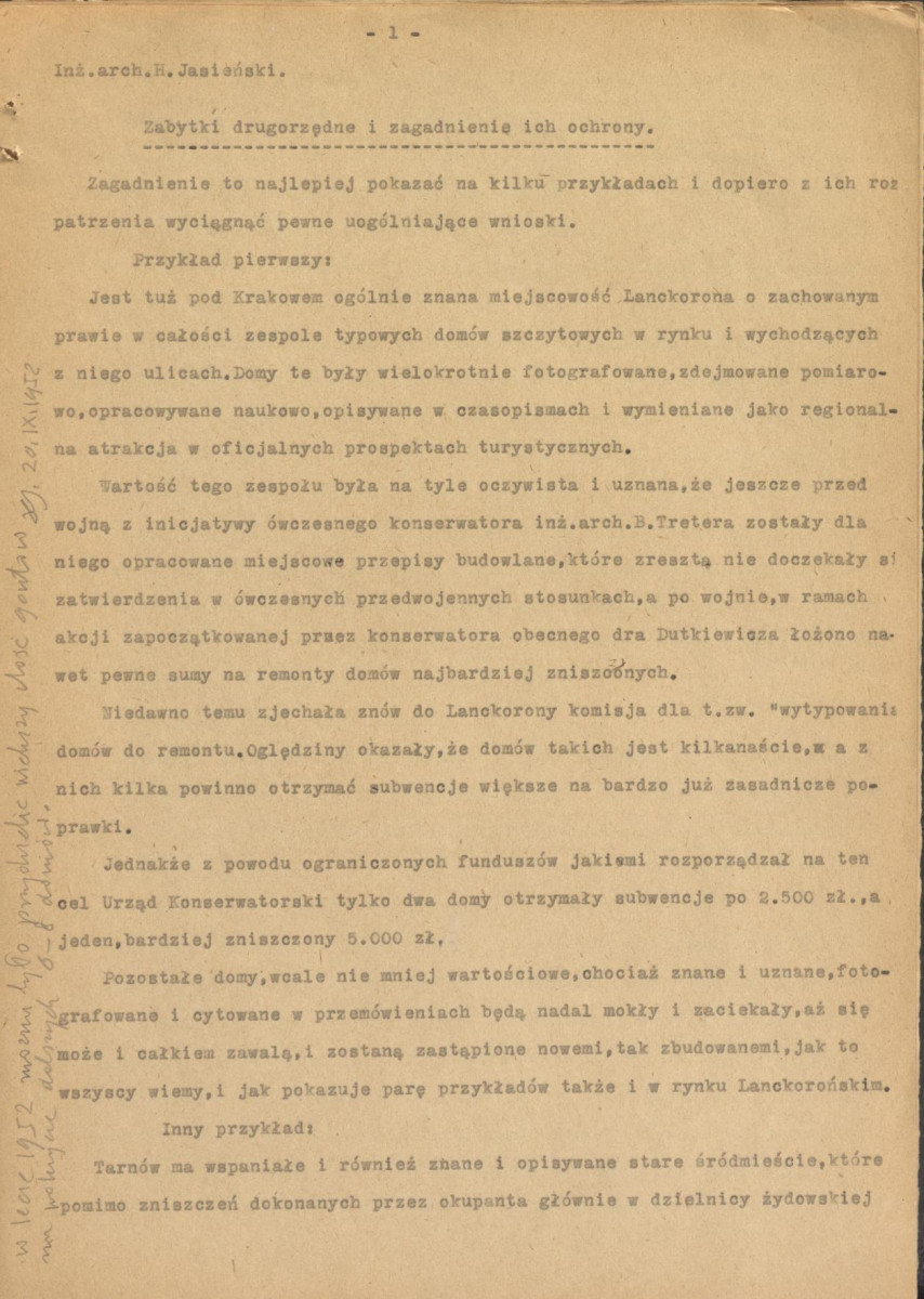 list i artykuły w sprawie skansenów, skan 16