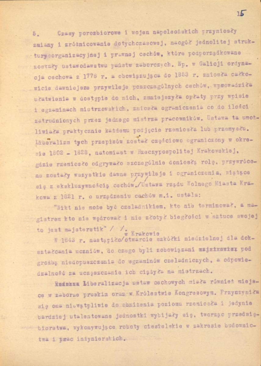 ciesielstwo; rozdziały do pracy F. Kopkowicza; rozdział I, skan 26