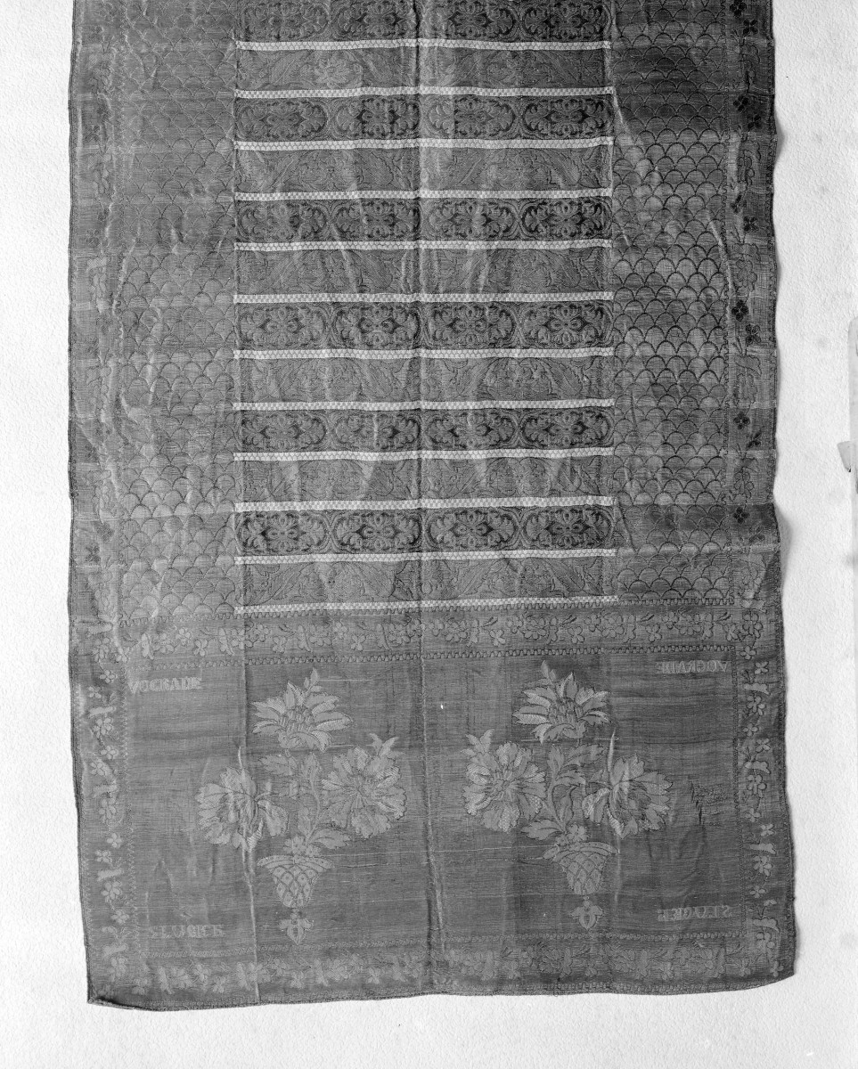Zamek Królewski - zbiory - pas lity dwustronny - Słuck / 1807 rok/ - głowa i wciąża /fragment/ - awers, skan 1