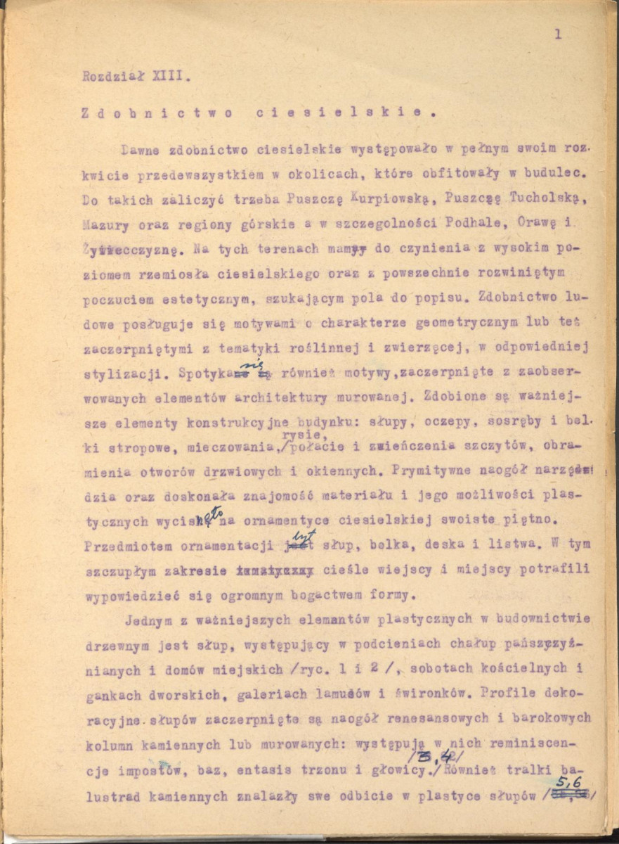 ciesielstwo; rozdziały do pracy F. Kopkowicza; rozdział XIII, skan 2