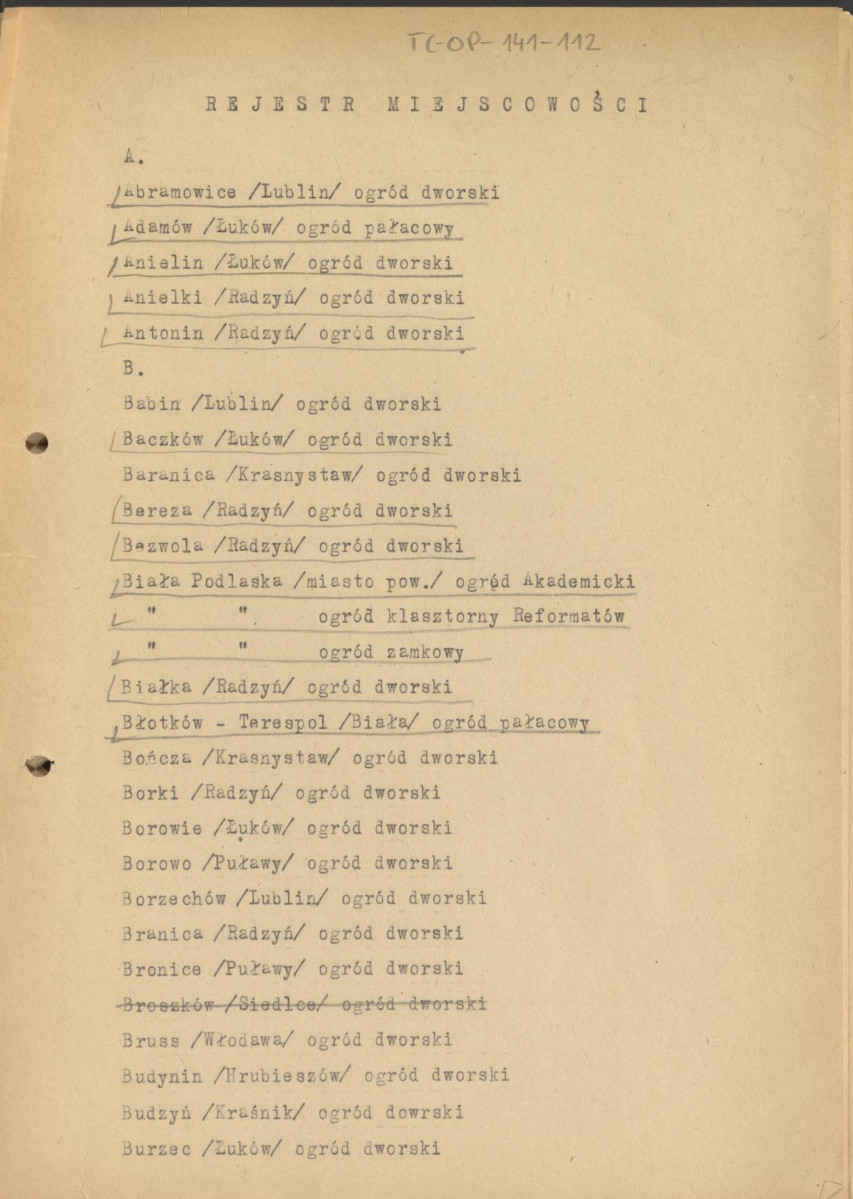rejestr miejscowości, skan 1