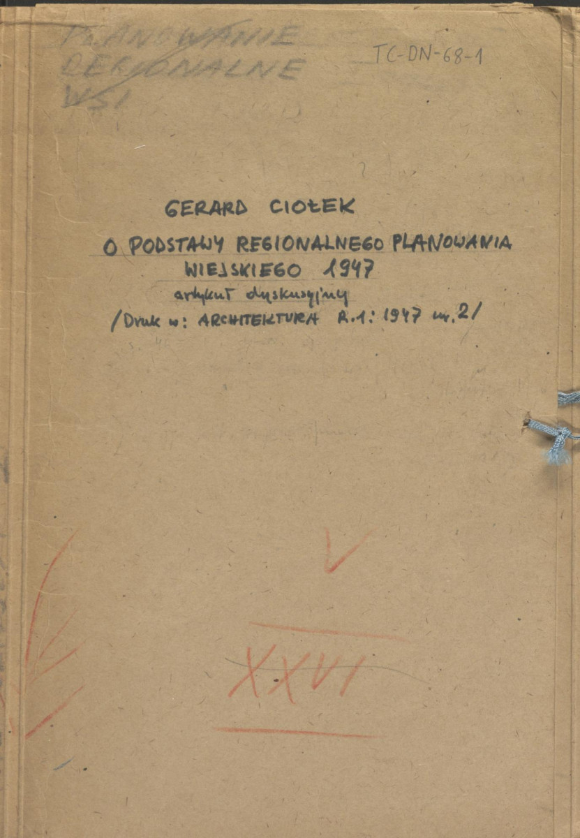 podstawy regionalnego planowania wiejskiego 1947 - materiał ilustracyjny, skan 1