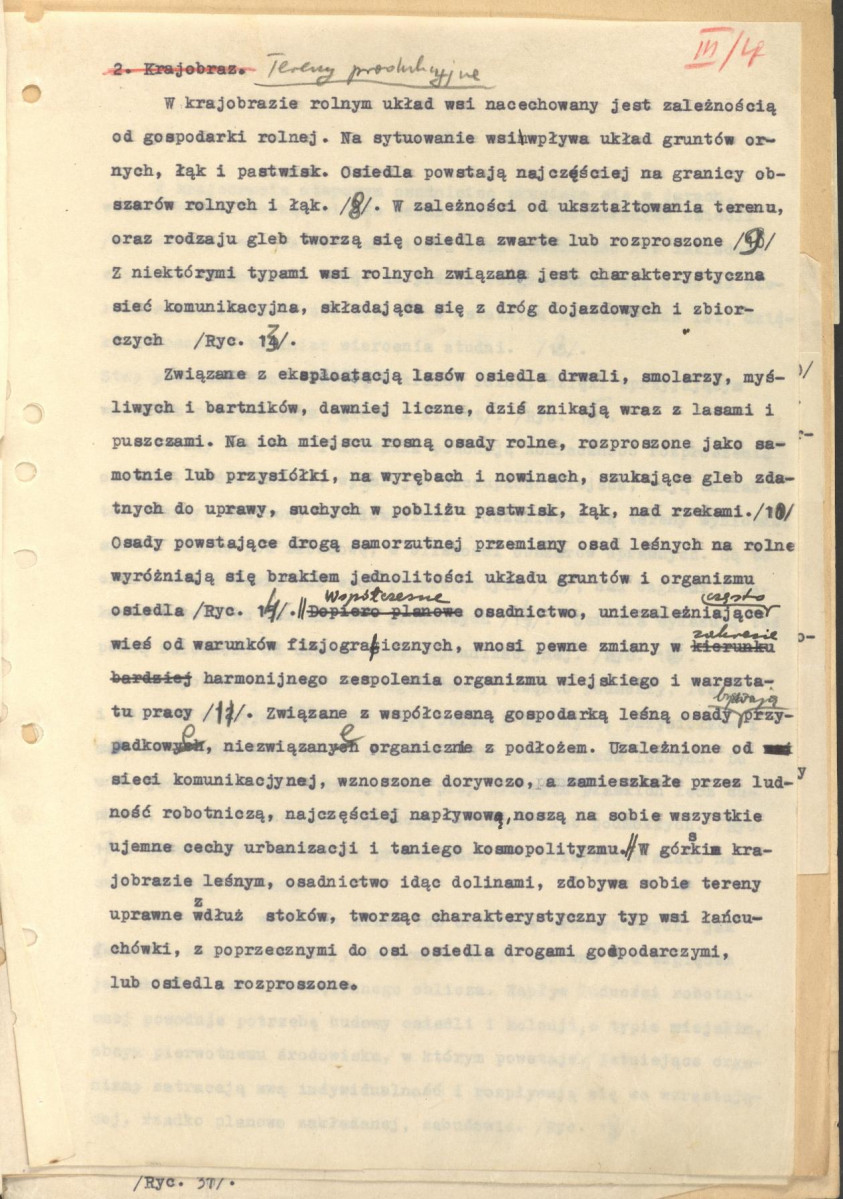 Regionalizm w budownictwie wiejskim w Polsce; praca doktorska; fragment cz. III rozdz. 5, skan 7