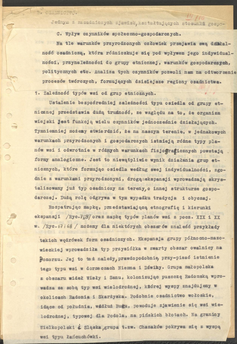 Regionalizm w budownictwie wiejskim w Polsce; praca doktorska; fragment cz. III rozdz. 5, skan 13