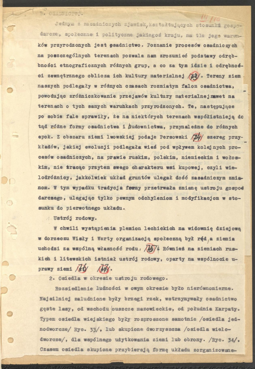 Regionalizm w budownictwie wiejskim w Polsce; praca doktorska; fragment cz. III rozdz. 5, skan 14