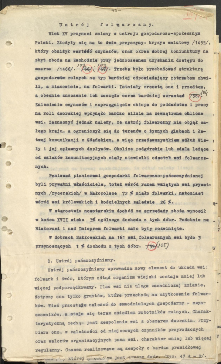 Regionalizm w budownictwie wiejskim w Polsce; praca doktorska; fragment cz. III rozdz. 5, skan 20